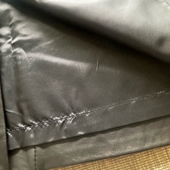 Siena Studio Black Leather Midi Skirt Size 8 - Picture 4 of 8